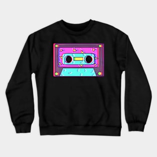 Vaporwave 80s Retro Cassette Tape Aesthetic Shirt Crewneck Sweatshirt